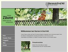 Tablet Screenshot of herren-graf.ch